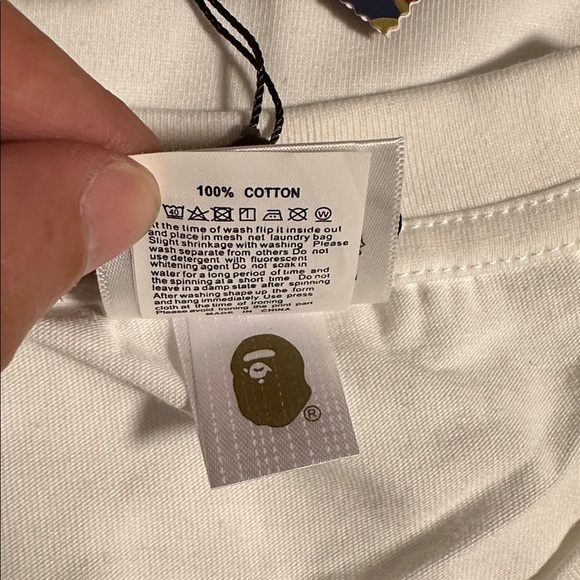 Bape X Heron Preston White T-Shirt New - Picture 7 of 7